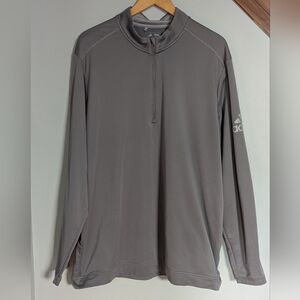 Adidas Climawarm Gray‎ Quarter-Zip Jacket Men's XL
